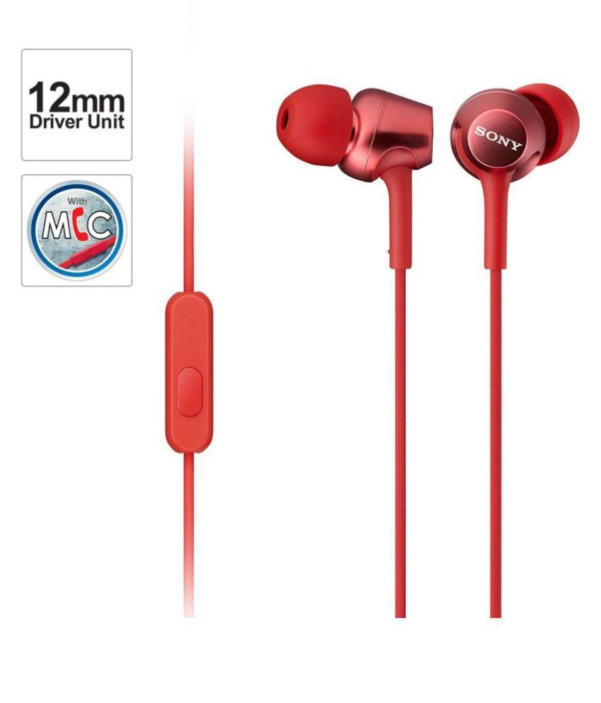 Sony MDR EX250AP In Ear Wired With Mic Headphones/Earphones