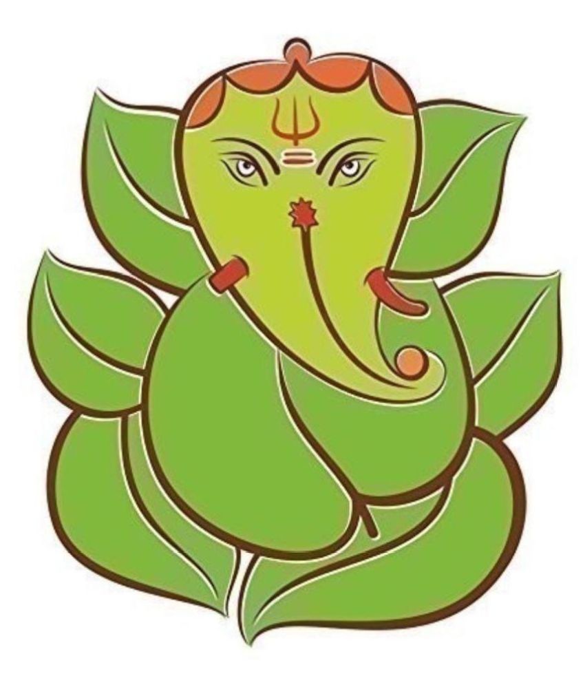     			Print Mantras God Ganesha Religious & Inspirational Sticker ( 70 x 60 cms )