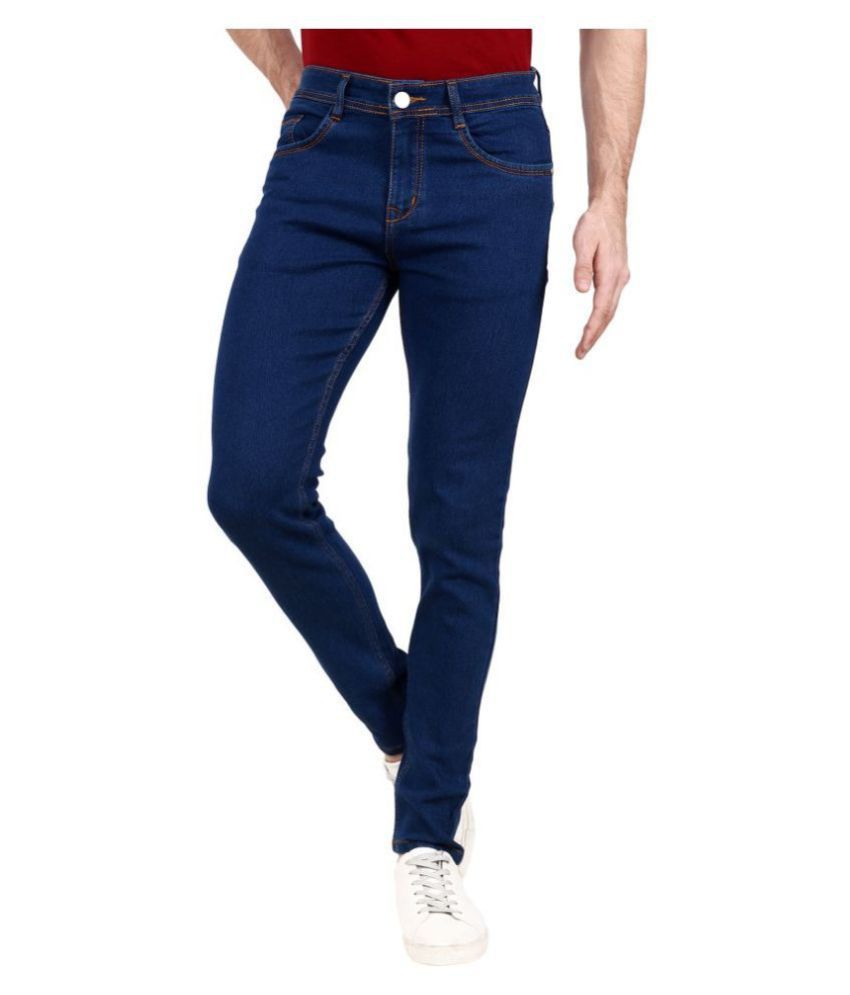     			ZAYSH Dark Blue Regular Fit Jeans