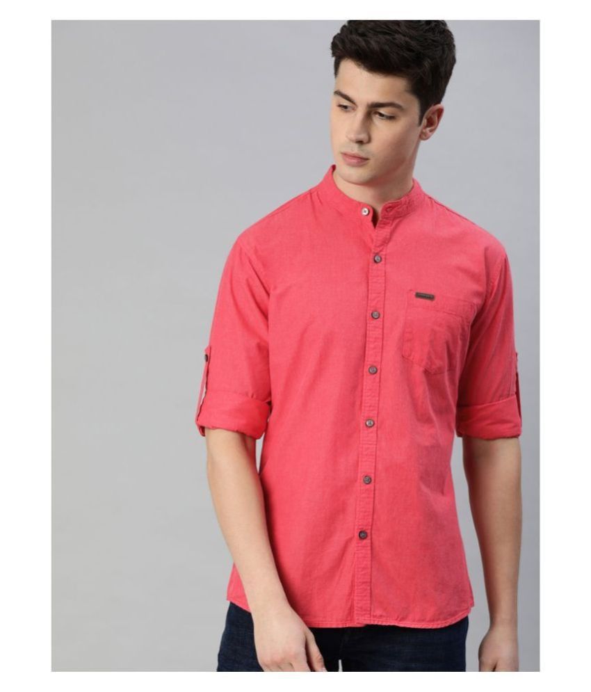     			Urbano Fashion 100 Percent Cotton Red Shirt