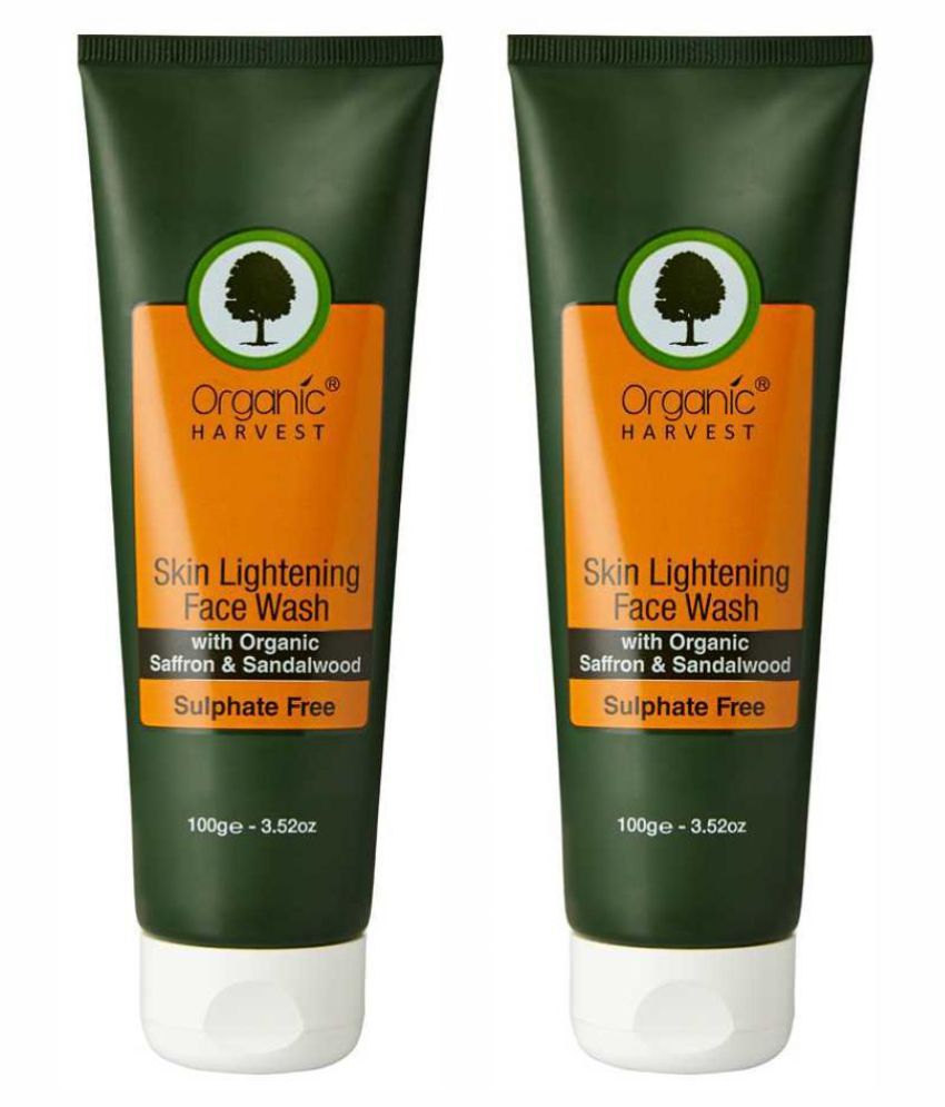    			Organic Harvest Skin Lightening Face Wash - 100gm Each (Pack of 2)