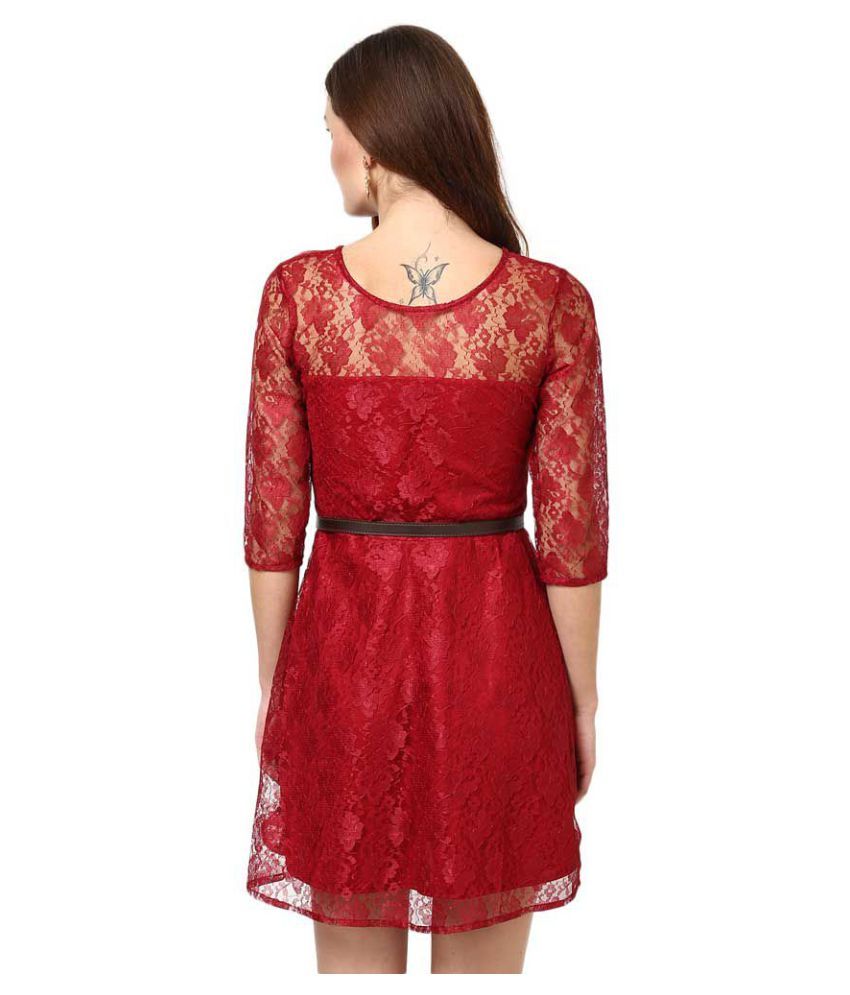 maroon lace styles