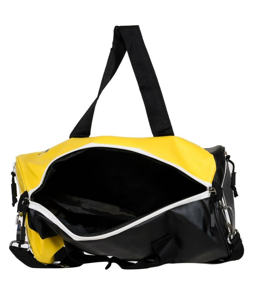 LeeRooy Yellow Solid L Duffle Bag Buy LeeRooy Yellow Solid L Duffle