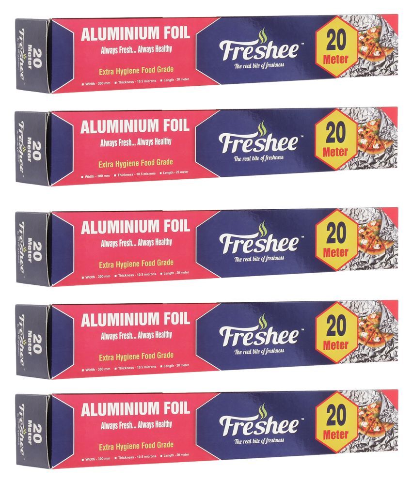     			Freshee 20m Aluminium Foil Paper Pack of 5