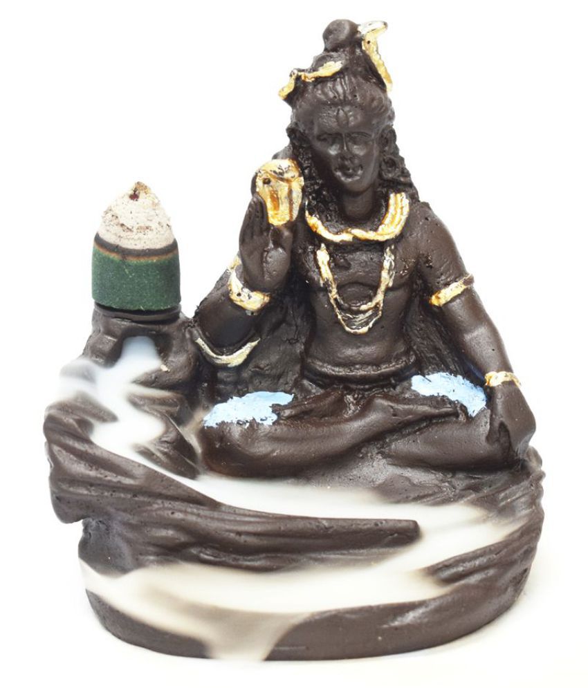     			Buzz Lord Shiva Smoke Back Flow Cone Incense Holder With 10 Cone - Sculpture