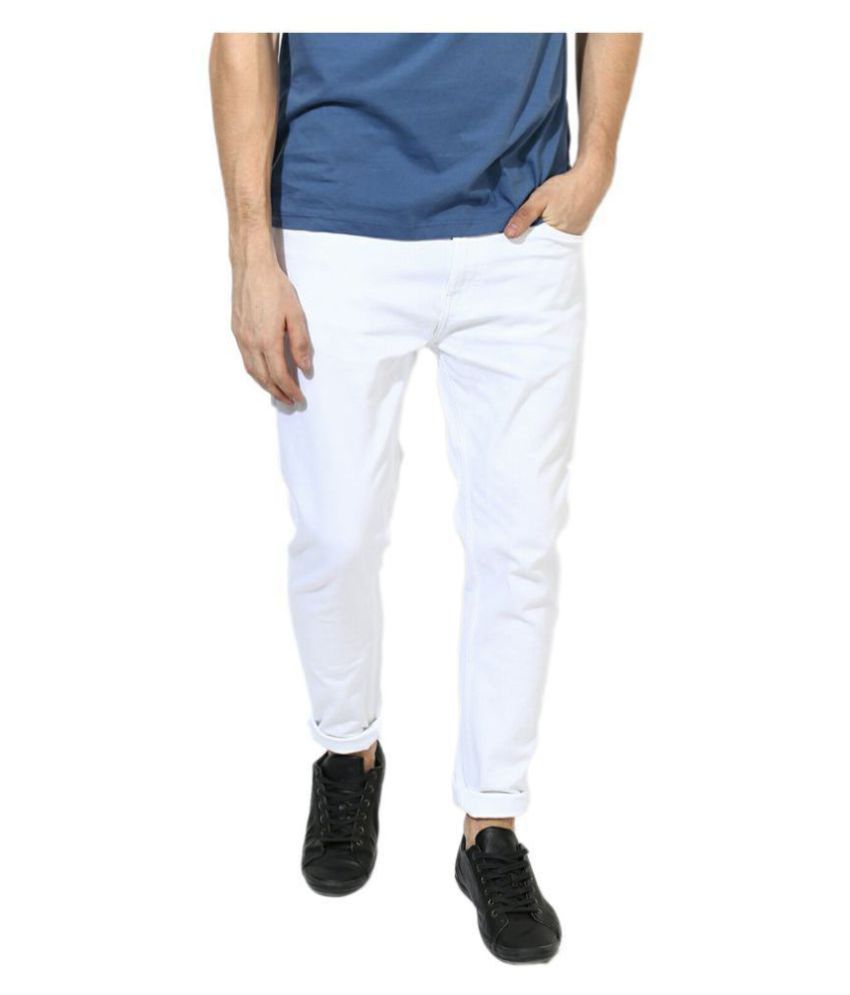     			Calcium White Skinny Jeans