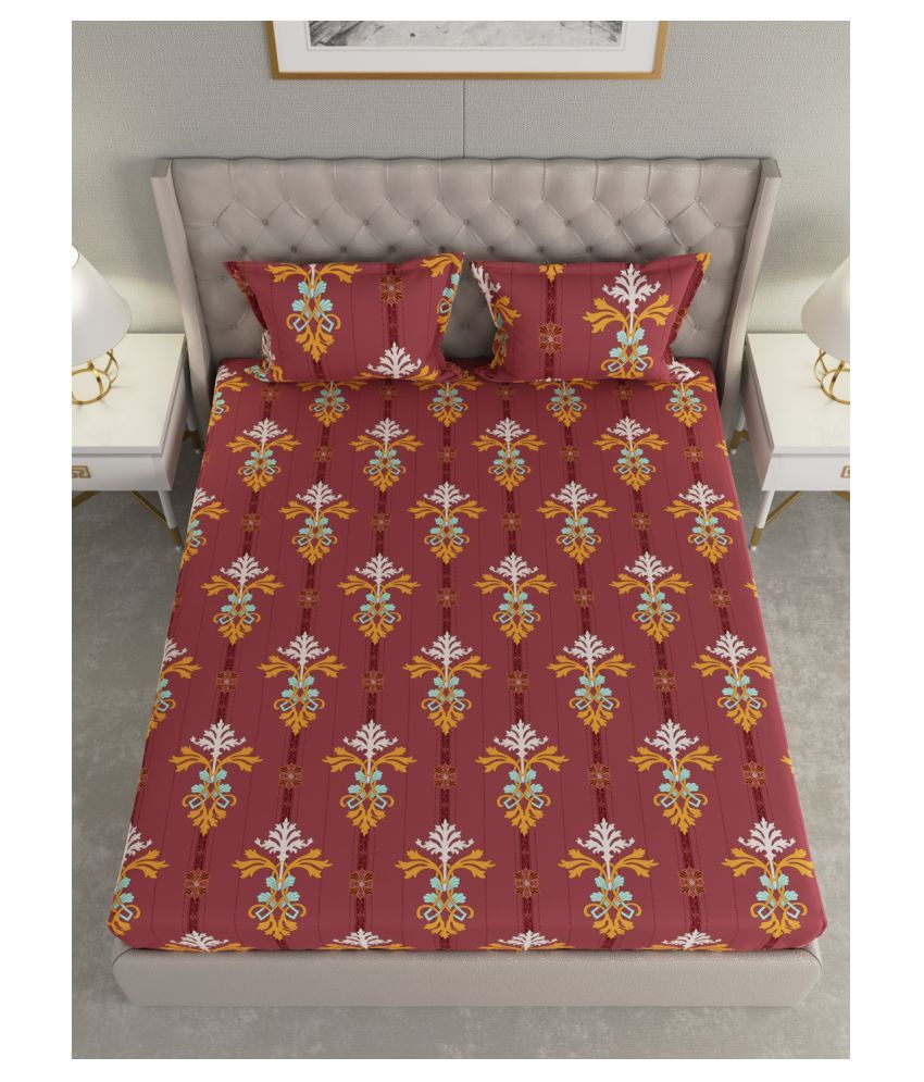 Raymond Home Cotton Double Bedsheet with 2 Pillow Covers Buy Raymond