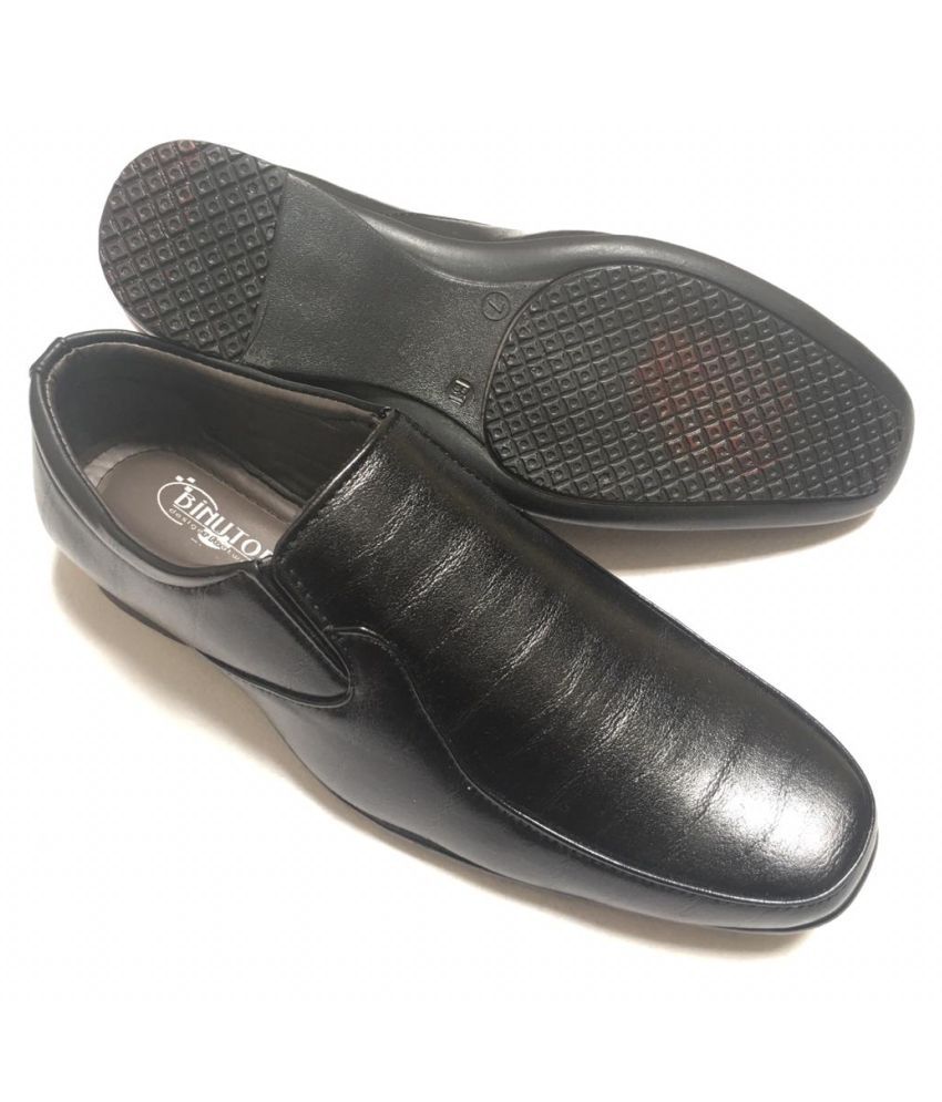 non leather black shoes