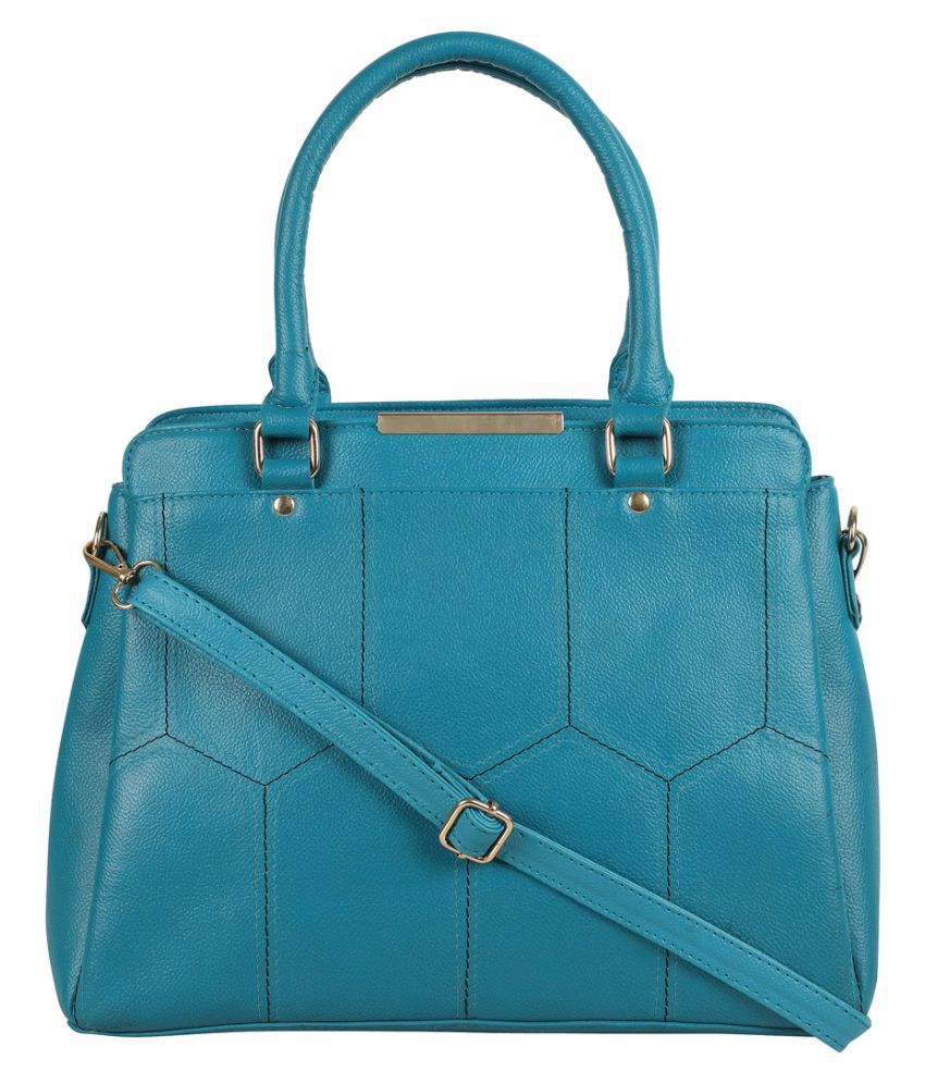 Bagsy Malone Turquoise P.U. Shoulder Bag - Buy Bagsy Malone Turquoise P ...
