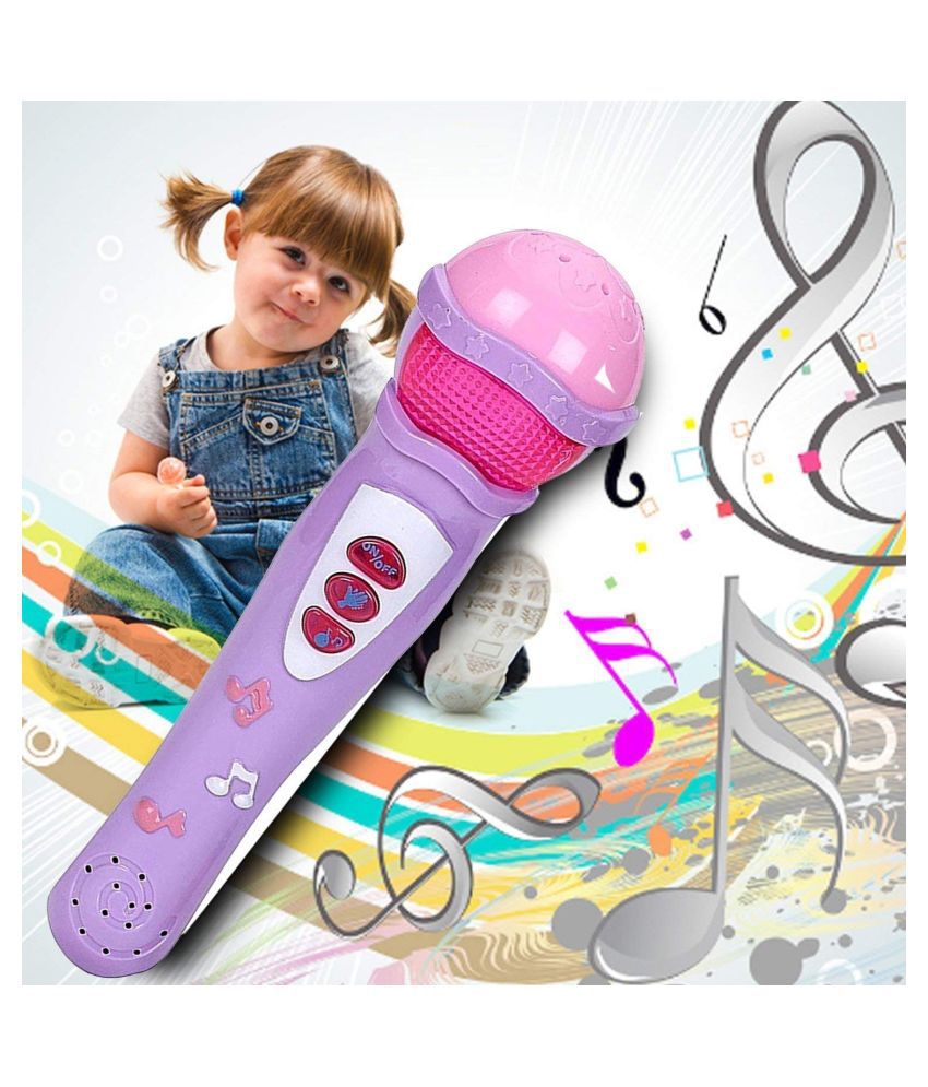 KHELKHILONE NX Handheld Musical Microphone Singing Mic Toy with Lights ...