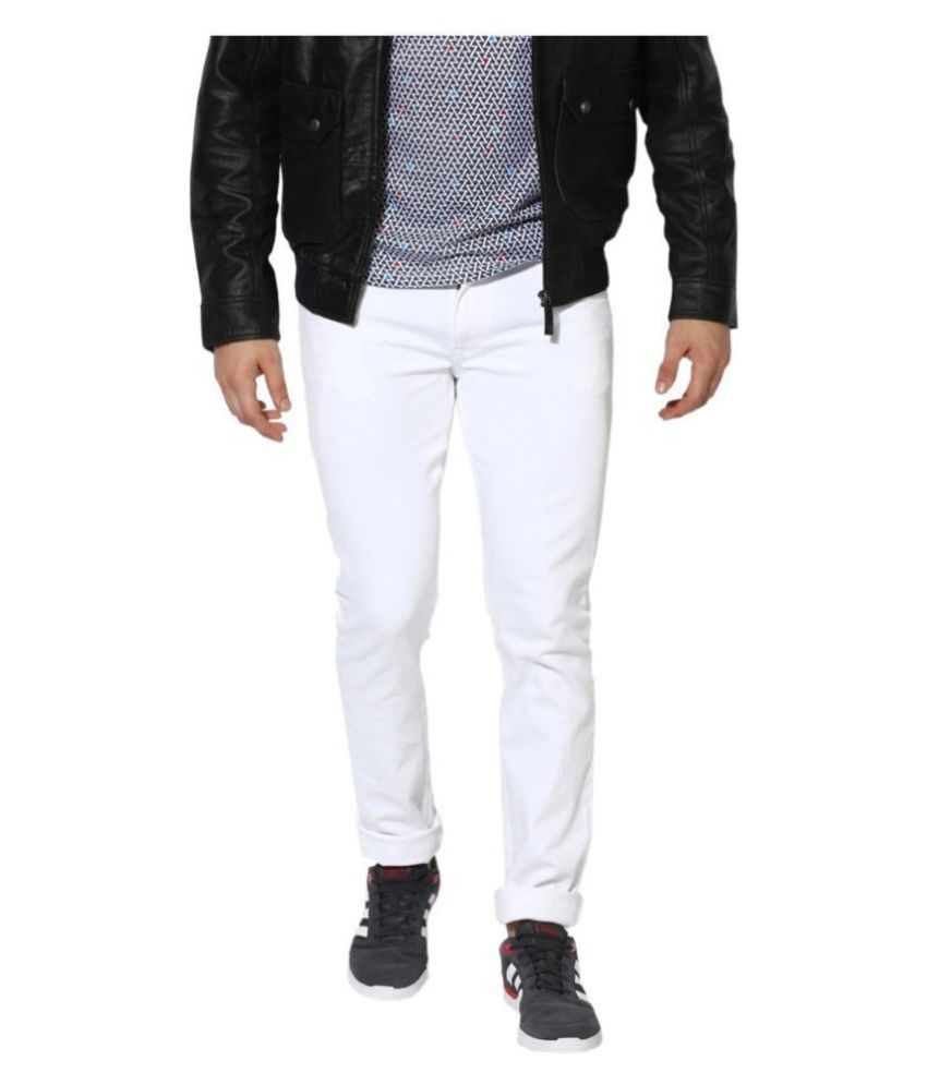     			Lawson White Slim Jeans