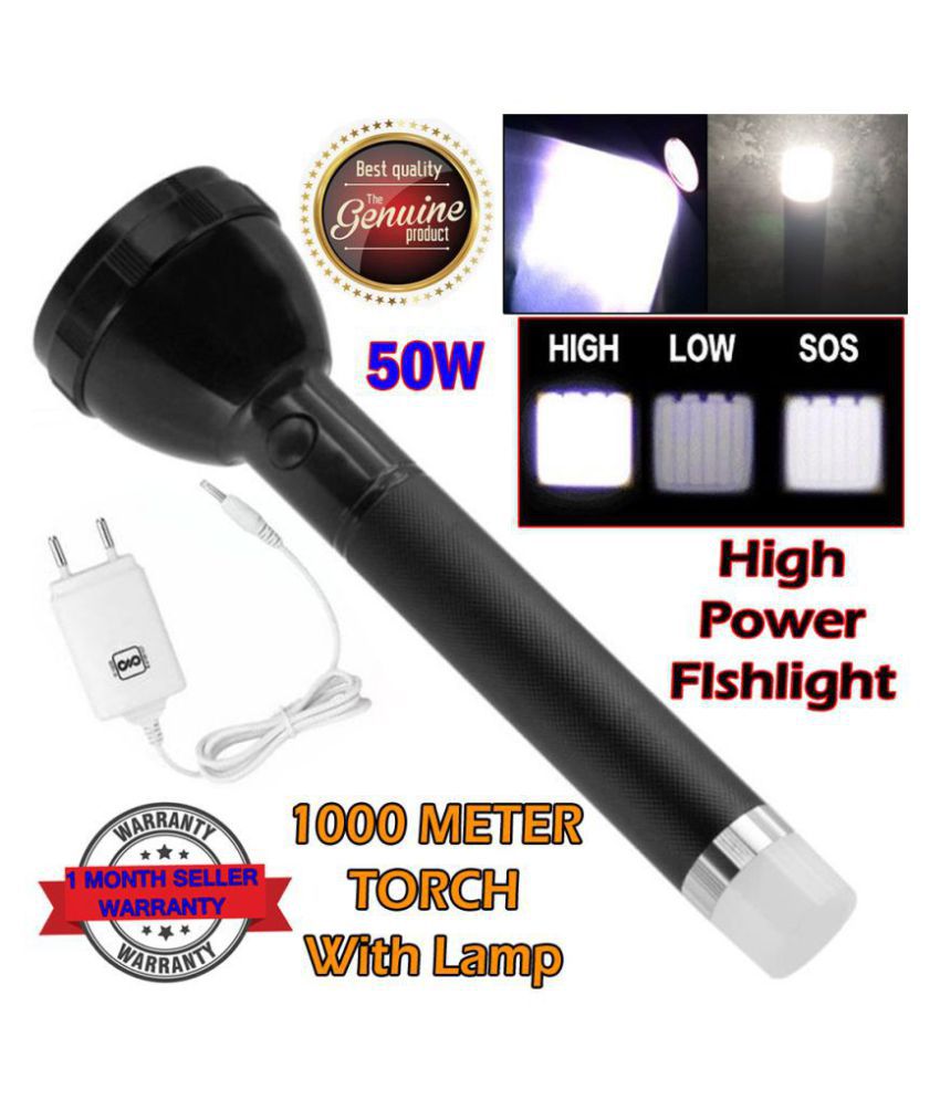 ST 50W Flashlight Torch 1000MTE 3 MODE Torch - Pack of 1
