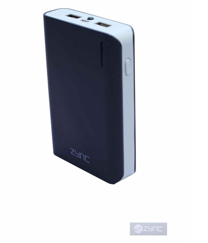 Zync 10400 mAh Li Ion Power Bank Black
