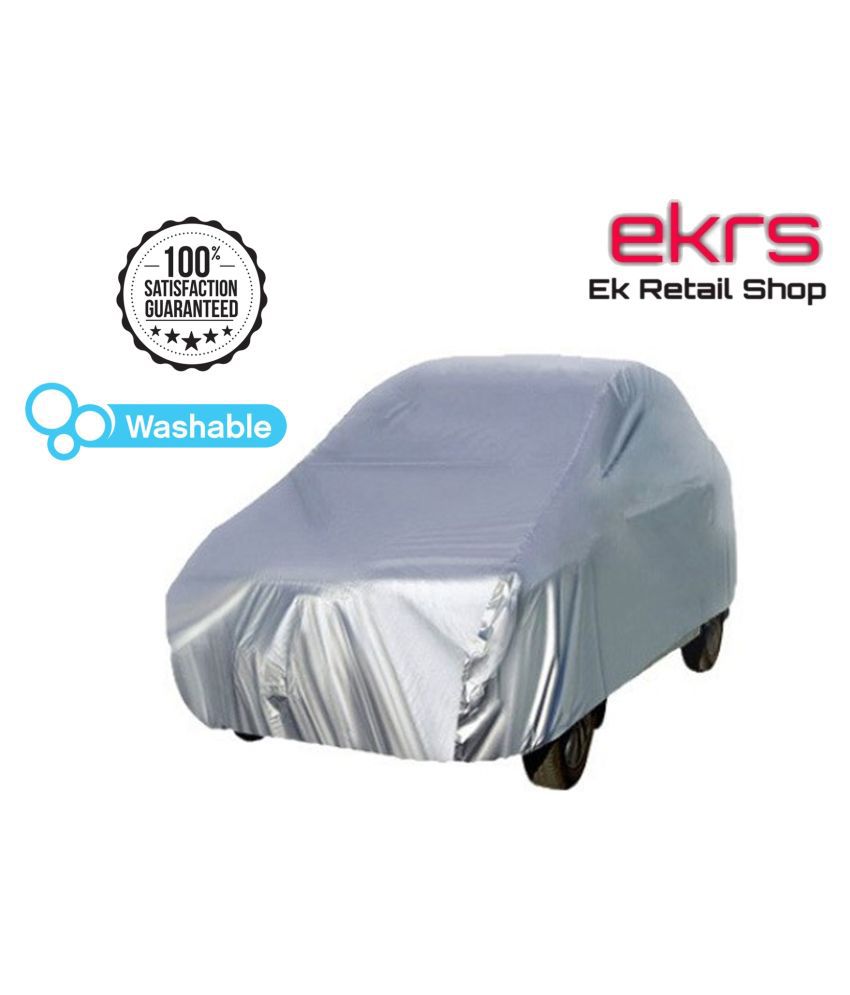 EKRS Silver Matty Dust Proof Car Body Covers / Car Cover For Tata Tiago 1.2 Revotron XZ