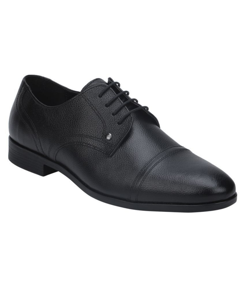 red tape black derby formal shoes