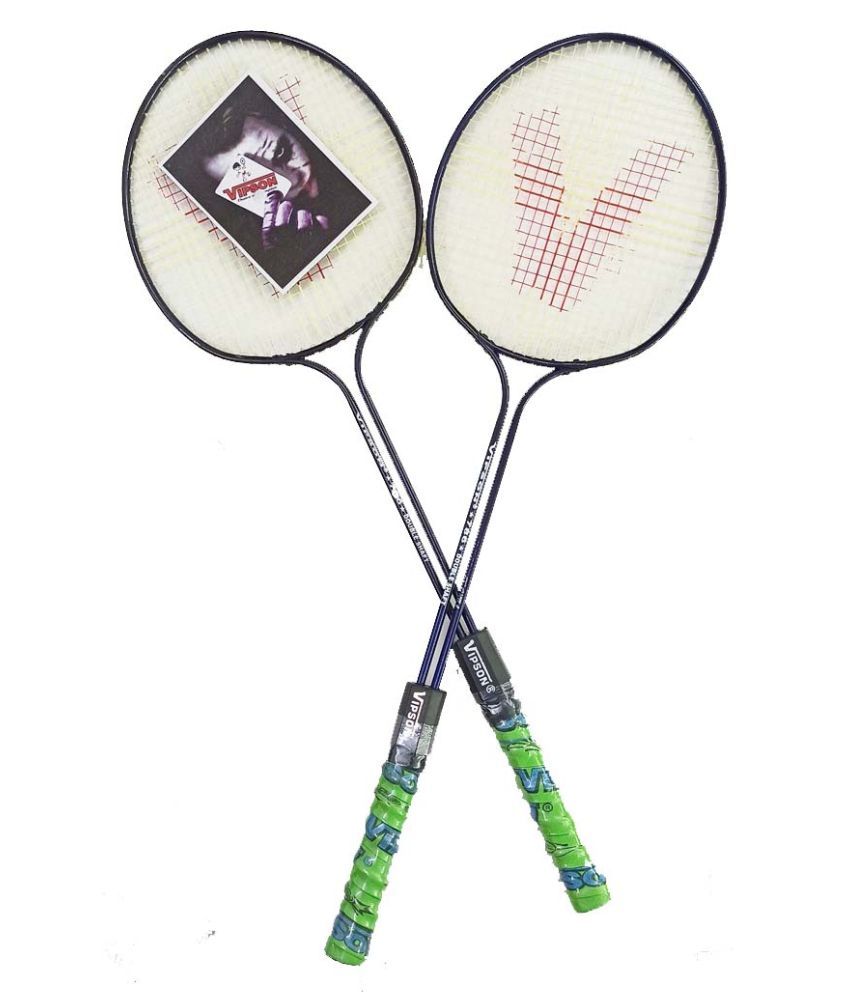 BADMINTON RACKET VIPSON DOUBLE SHAFT 2 PIECE WITH COVER Buy BADMINTON