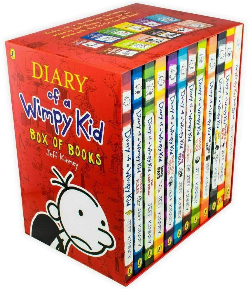 Diary of a Wimpy Kid Box Set - Books 1-12 by Jeff Kinney (English