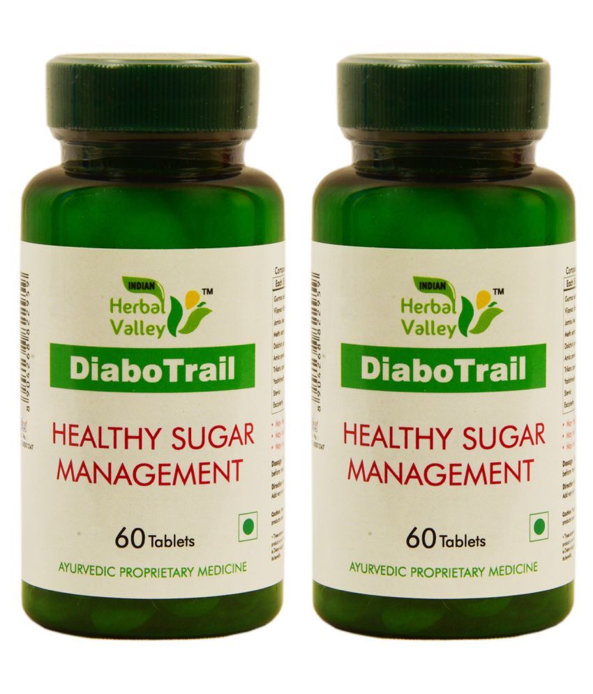Indian Herbal Valley Healthy Sugar Management 60 Tablet 550 mg Pack Of