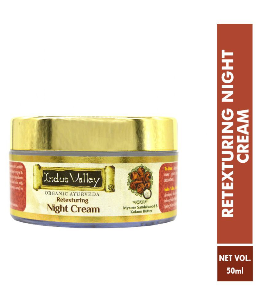 Indus Valley Pure & Natural Kashmiri Saffron and Night Jasmine Night Cream 50 ml