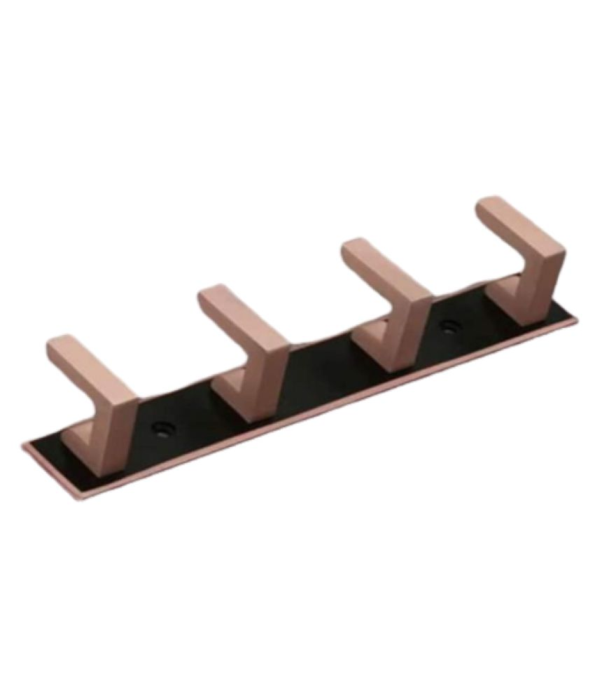 Nexa An Series L Type Black Rose Gold Colour Wall Hanger 4 Hook Cloth Hanger Bathroom Wall Door Hooks For Hanging Keys Clothes Holder Buy Nexa An Series L Type Black Rose Gold Colour Wall Hanger