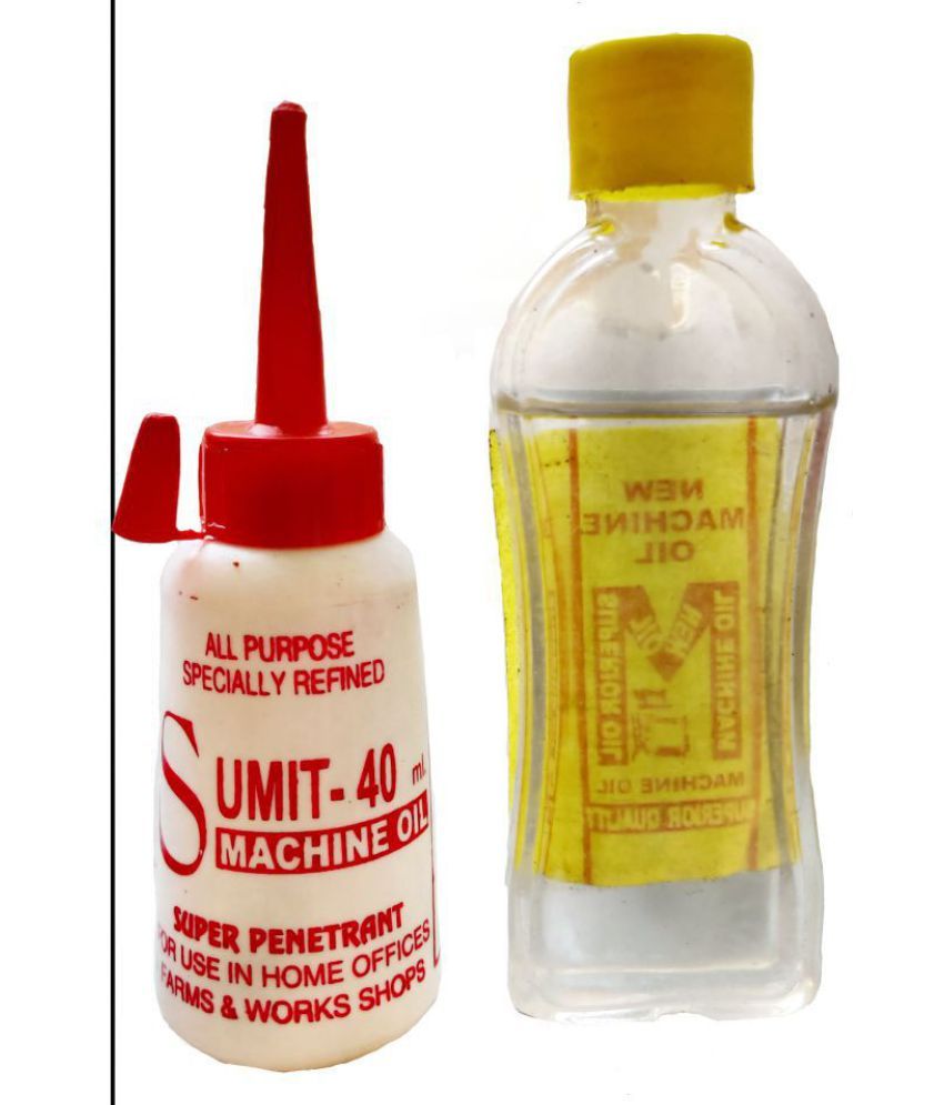 Sewing Machine Oil with Can for Sewing Machine (Transparent) - Pack of