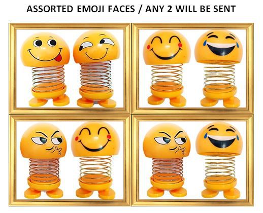     			Spreading Smiles Yellow Plastic Bobble Heads - Pack of 2