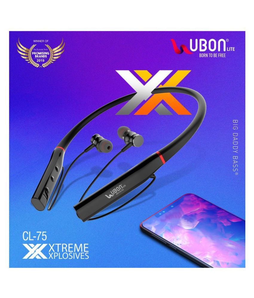 UBON CL75 BLUETOOTH Neckband Wireless With Mic Headphones/Earphones