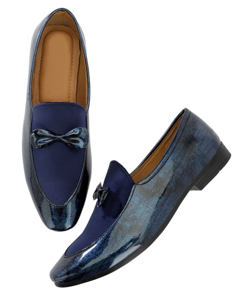 mens designer blue loafers