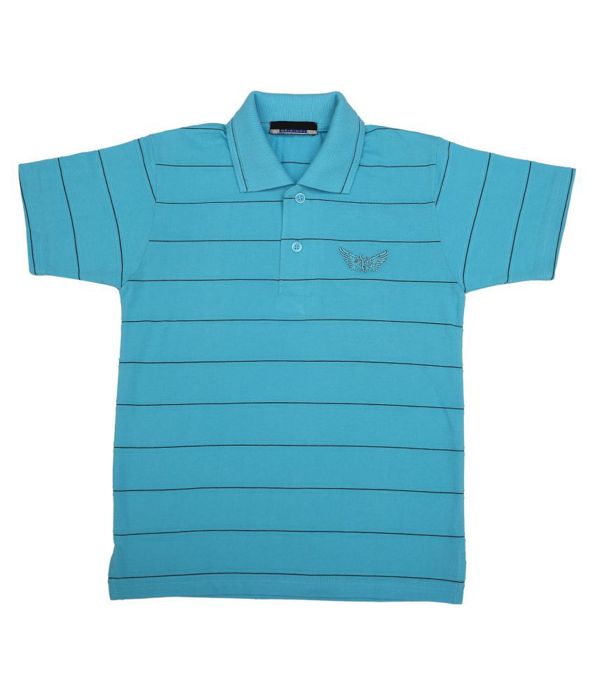     			NEUVIN - Light Blue Cotton Boy's Polo T-Shirt ( Pack of 1 )