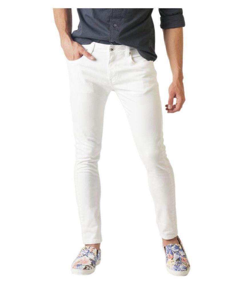     			x20 White Skinny Jeans