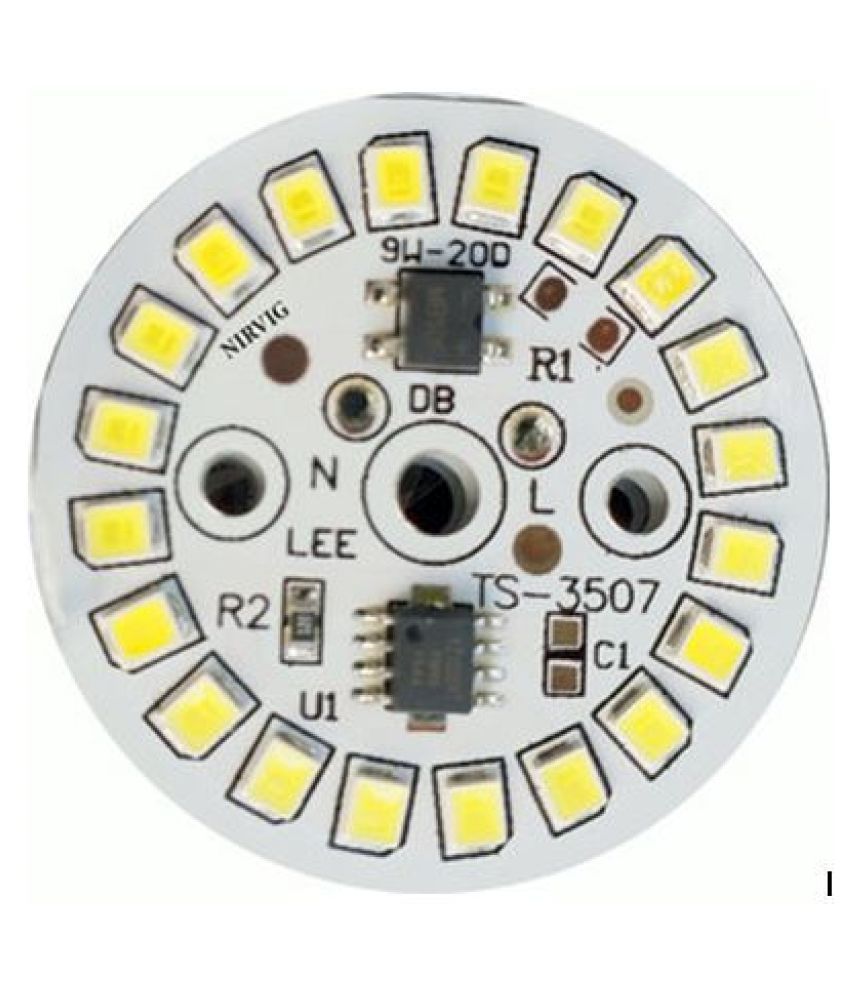     			NIRVIG 9W LED Bulb Cool Day Light - pack of 10