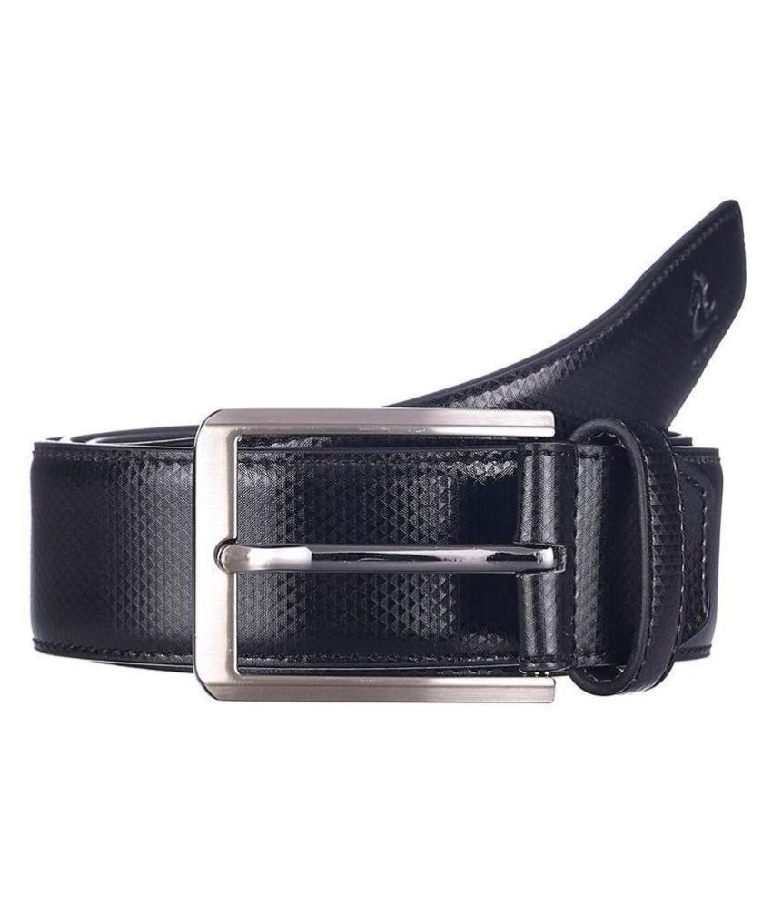     			Kara Black PU Casual Belt