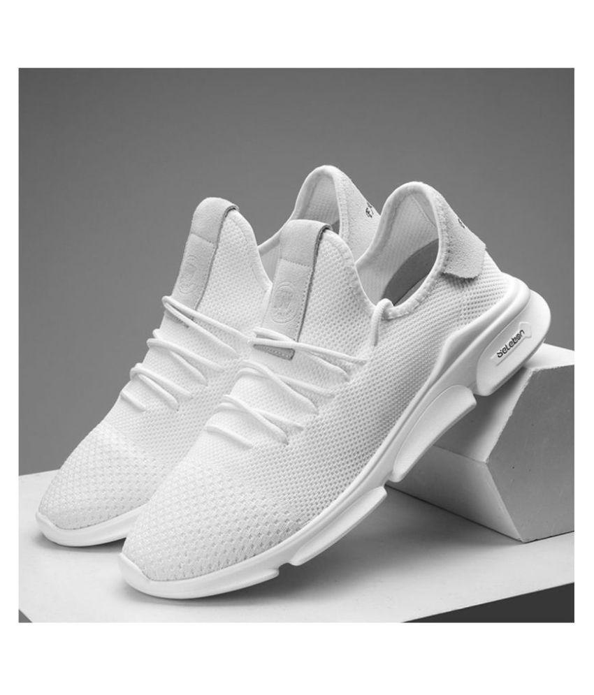 pure white sports shoes online