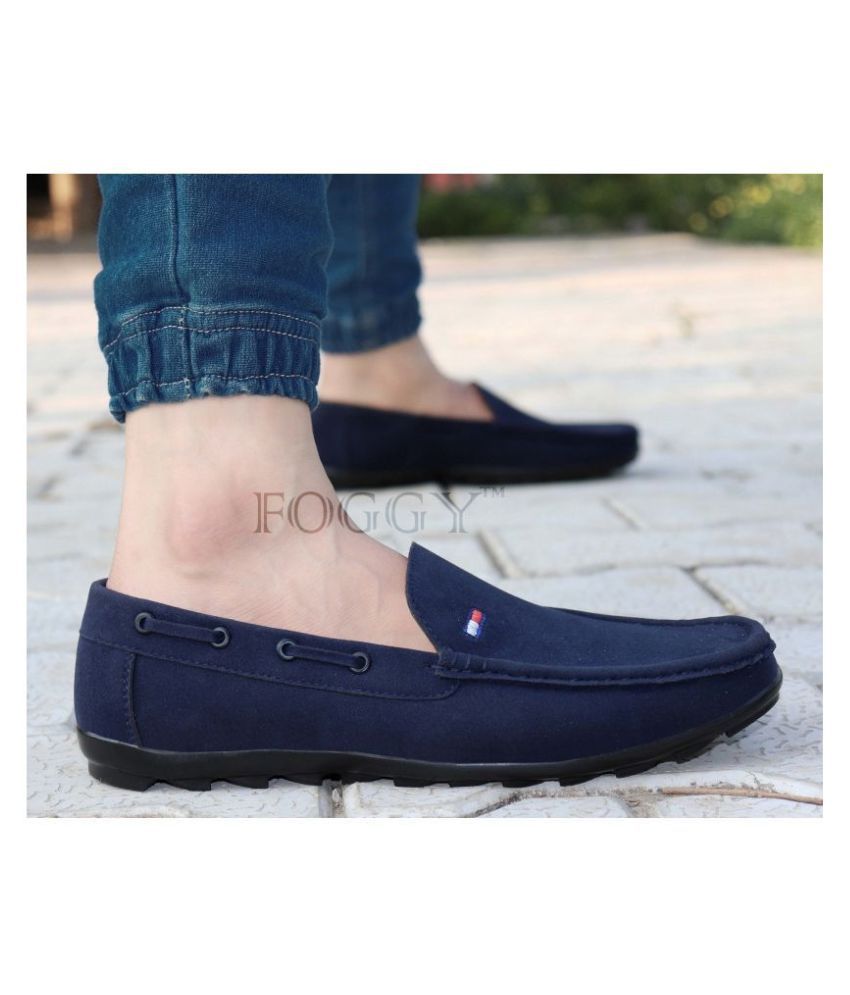 blue loafers
