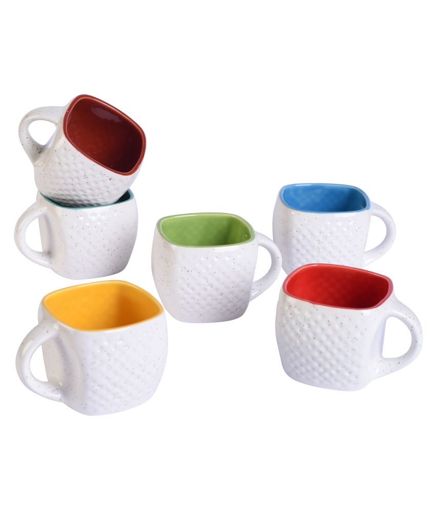 Indian Crafties Ceramic Tea Cup 6 Pcs 100 ml Buy Online at Best Price