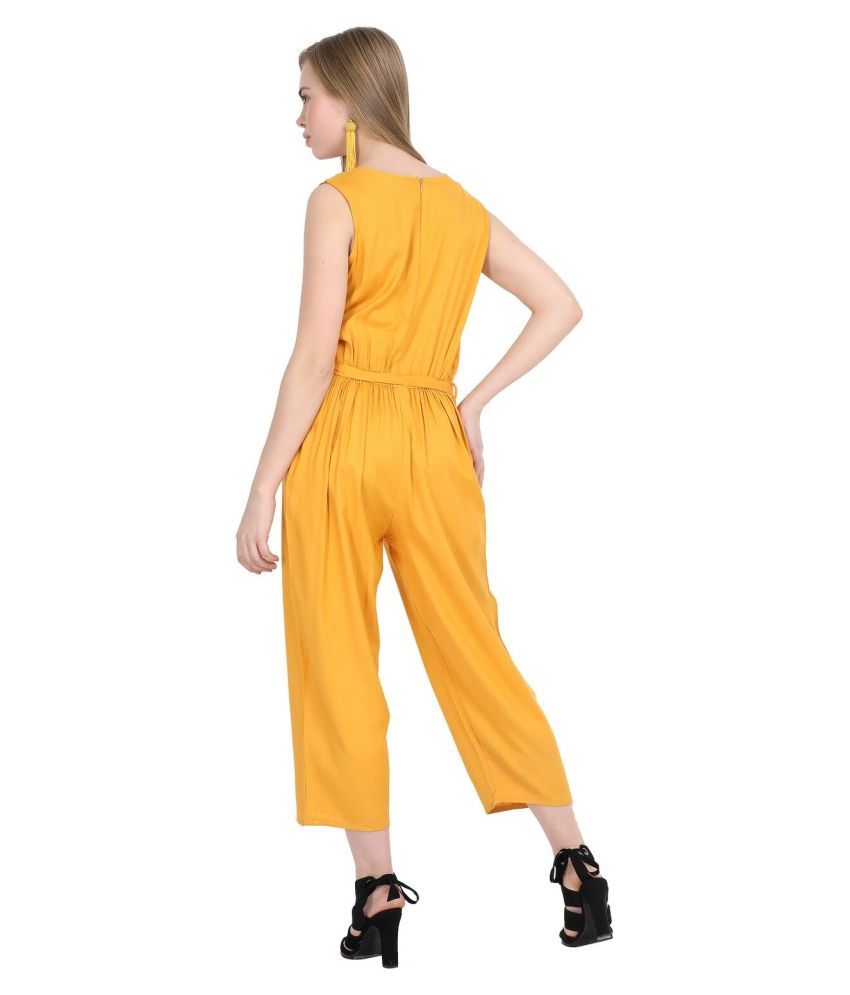 vipul fashion Yellow Rayon Jumpsuit Buy vipul fashion Yellow Rayon