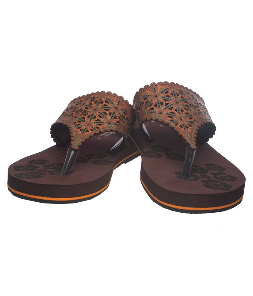 Buy KHADIM Tan Slippers Online at Best Price in India - Snapdeal