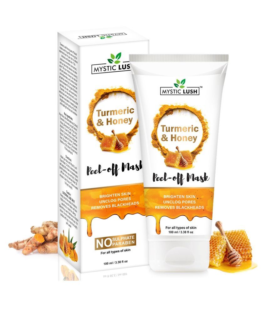 Mystic Lush Turmeric & Honey Peel Off Mask, 100ml Face Peel Masks 100 