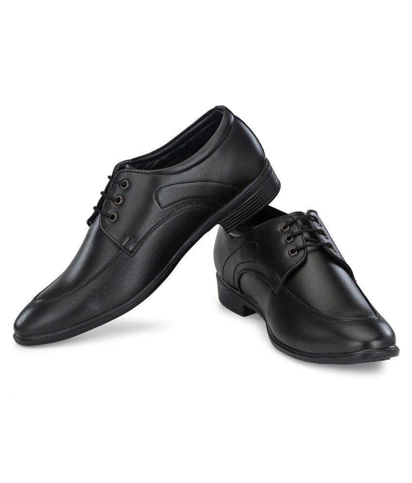 AASH POSH Office Genuine Leather Black Formal Shoes Price in India Buy