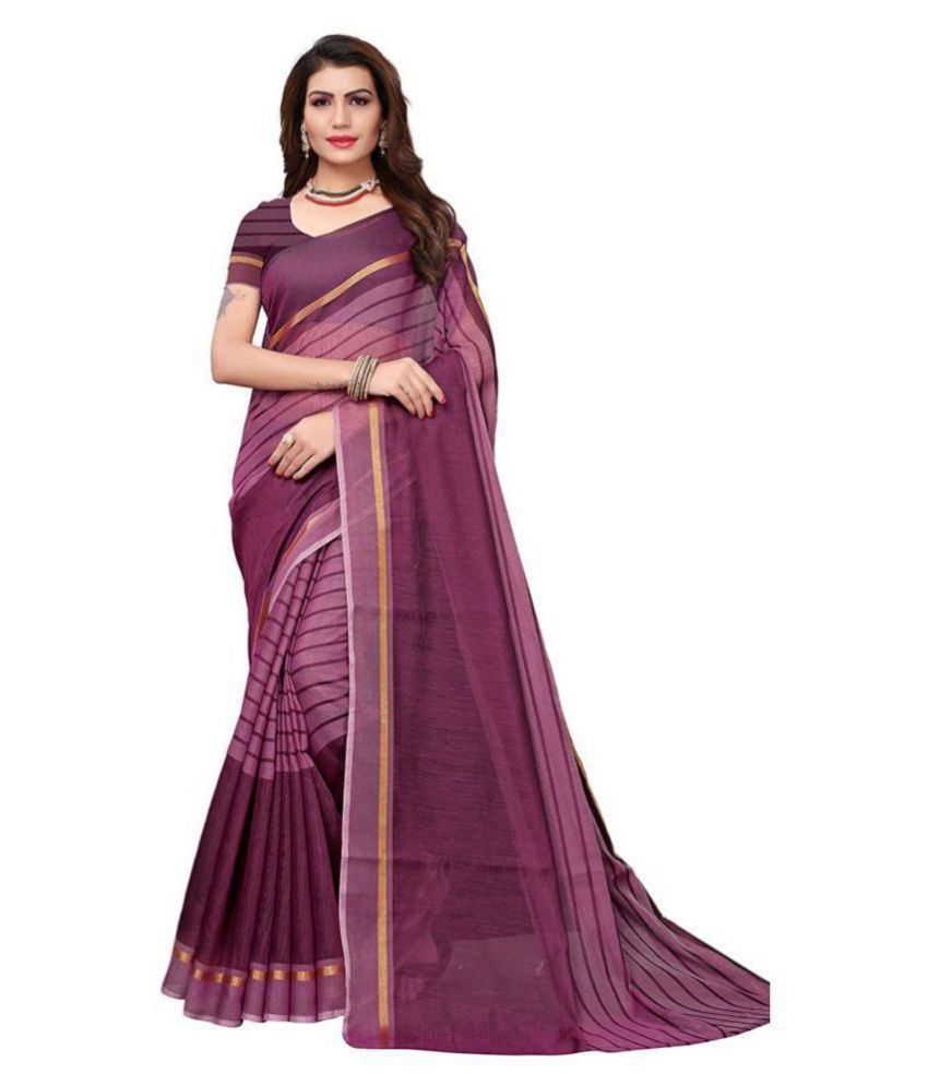purple cotton sarees