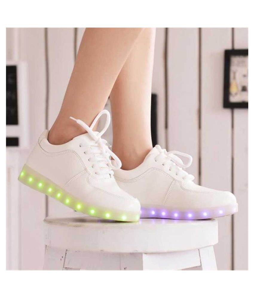 Mr.SHOES led 003 men s White Running Shoes Buy Mr.SHOES led 003 men s
