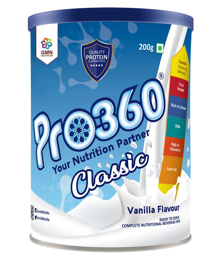 PRO360 Classic Protein Health Drink Powder 200 gm Vanilla Buy PRO360
