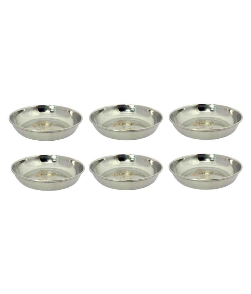     			A & H ENTERPRISES 6 Pcs Stainless Steel Dessert Bowl 100 mL