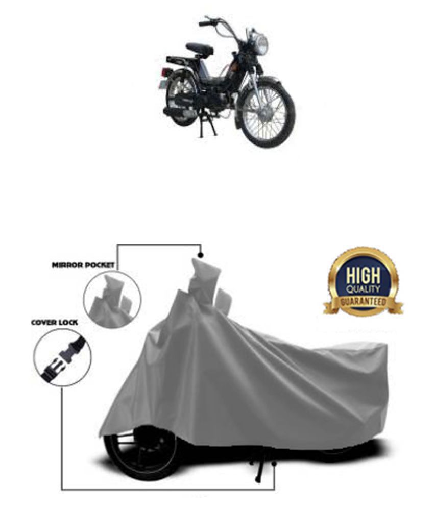 Motohunk two wheeler cover for Kinetic Luna Grey: Buy Motohunk two ...