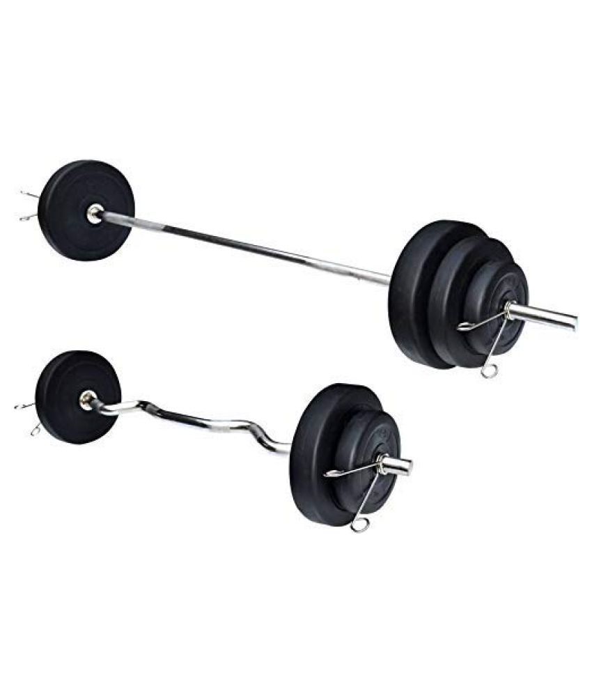 Port Home gym accessories 16 kg of PVC weight (2 kg x 8 = 16 Kg) 1 x 3