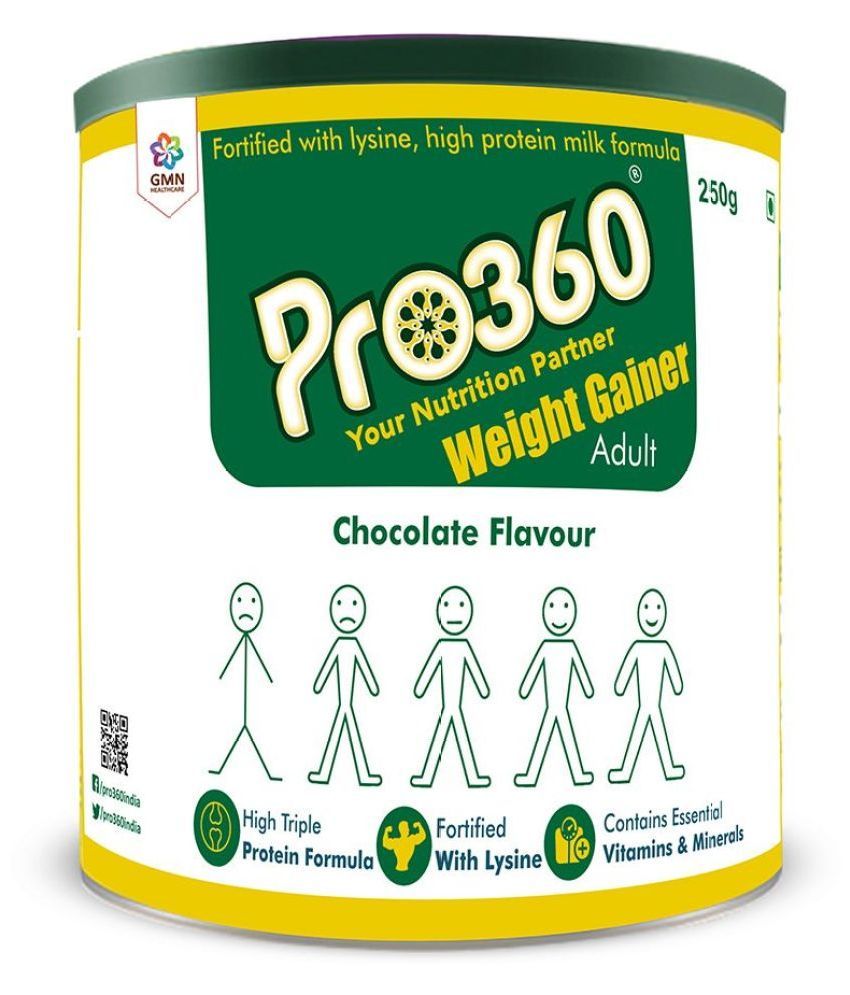 PRO360 Weight Gainer Protein Powder 250 gm Chocolate Buy PRO360 Weight