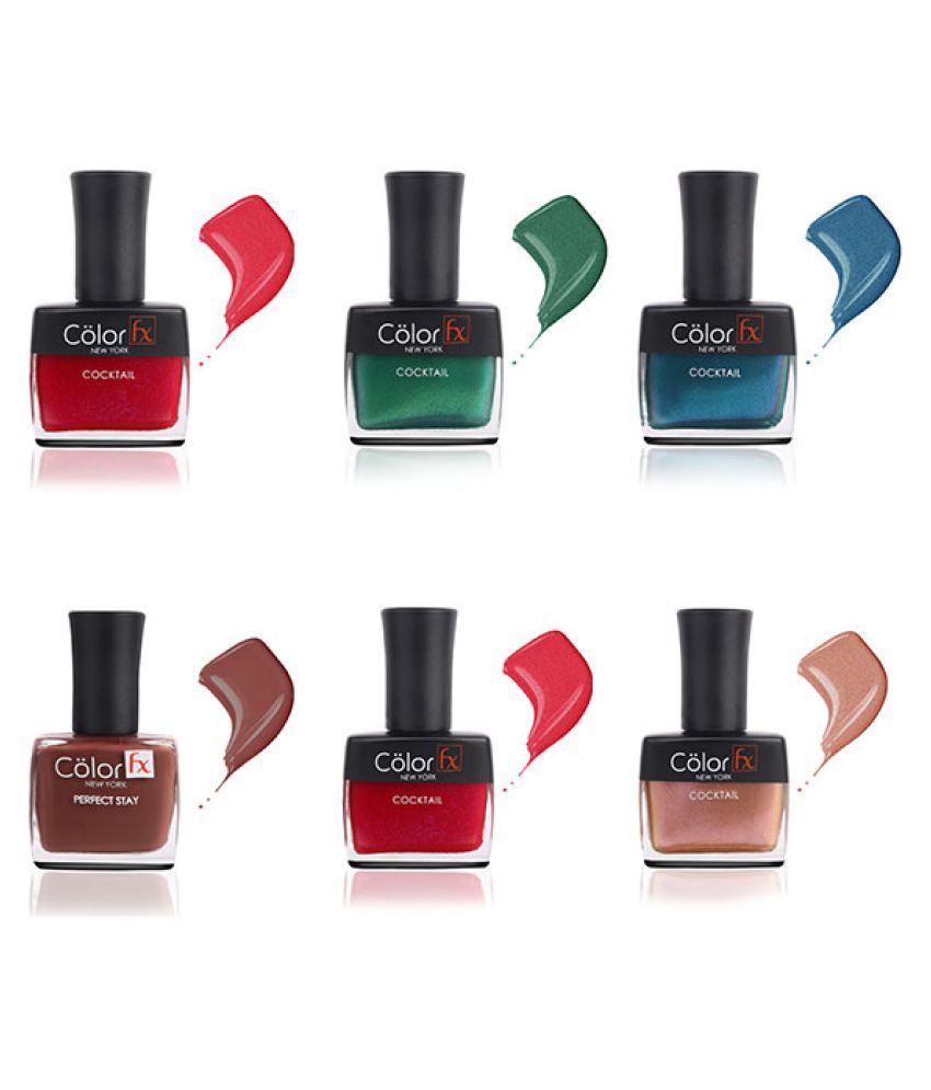     			Color Fx Nail Polish Multi Pack of 6 54 mL