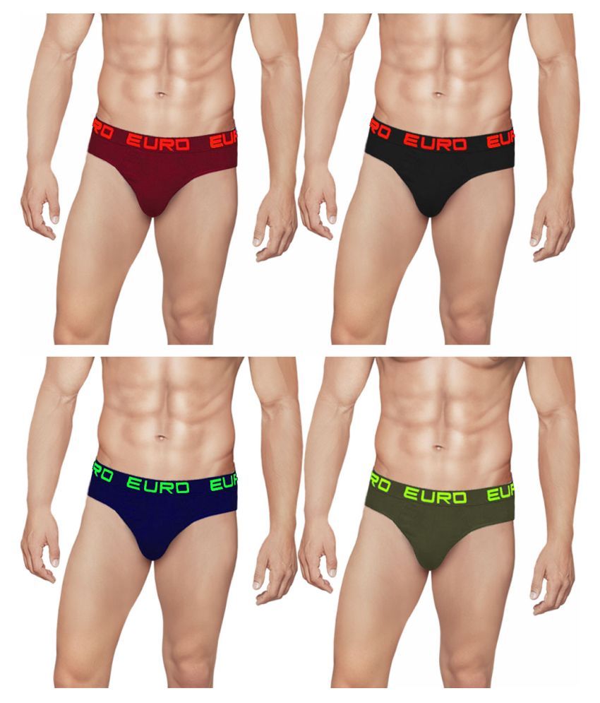     			Euro Multi Brief Pack of 4