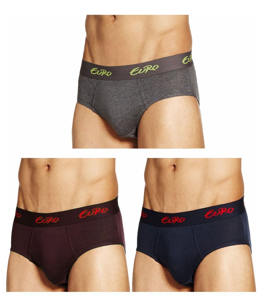     			Euro Multi Brief Pack of 3