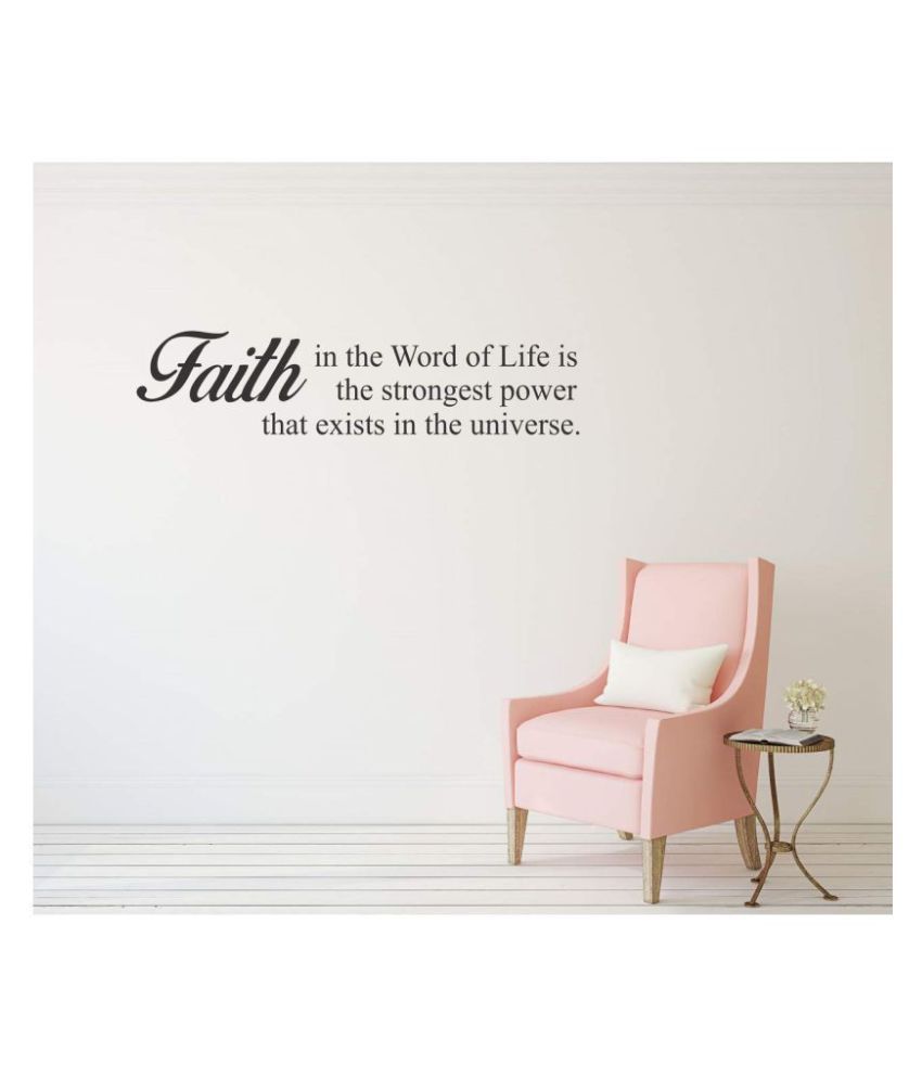     			Asmi Collection Faith Motivational Quotes Motivational/Quotes Sticker ( 20 x 85 cms )